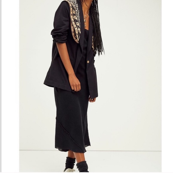 SOLD✨FREE PEOPLE A Winning Combo Linen Dress Blazer Set - Picture 3 of 11